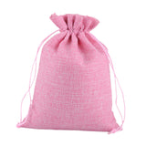 Maxbell 50 Pieces Gift Bags with Drawstring Drawstring Bag for Grocery Party Wedding Pink