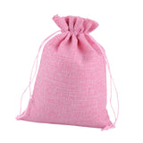 Maxbell 50 Pieces Gift Bags with Drawstring Drawstring Bag for Grocery Party Wedding Pink