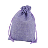 Maxbell 50 Pieces Gift Bags with Drawstring Drawstring Bag for Grocery Party Wedding Purple