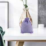 Maxbell 50 Pieces Gift Bags with Drawstring Drawstring Bag for Grocery Party Wedding Purple