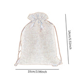 Maxbell 50 Pieces Gift Bags with Drawstring Drawstring Bag for Grocery Party Wedding Purple