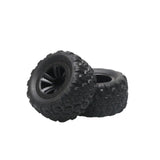 Maxbell RC Car Wheels and Tires Assembly Replacement for 1:12 1:14 1:16 Car Vehicles 2pcs