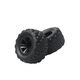 Maxbell RC Car Wheels and Tires Assembly Replacement for 1:12 1:14 1:16 Car Vehicles 2pcs