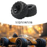 Maxbell RC Car Wheels and Tires Assembly Replacement for 1:12 1:14 1:16 Car Vehicles 2pcs