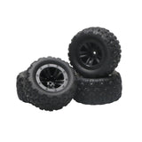 Maxbell RC Car Wheels and Tires Assembly Replacement for 1:12 1:14 1:16 Car Vehicles 4pcs