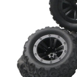 Maxbell RC Car Wheels and Tires Assembly Replacement for 1:12 1:14 1:16 Car Vehicles 4pcs