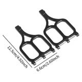 Maxbell 2 Pieces DIY Modified Compatible Upper Suspension Arms for 1/10 Trucks Model Black