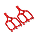 Maxbell 2 Pieces DIY Modified Compatible Upper Suspension Arms for 1/10 Trucks Model Red