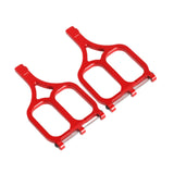 Maxbell 2 Pieces DIY Modified Compatible Upper Suspension Arms for 1/10 Trucks Model Red