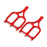 Maxbell 2 Pieces DIY Modified Compatible Upper Suspension Arms for 1/10 Trucks Model Red