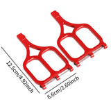 Maxbell 2 Pieces DIY Modified Compatible Upper Suspension Arms for 1/10 Trucks Model Red
