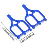 Maxbell 2 Pieces DIY Modified Compatible Upper Suspension Arms for 1/10 Trucks Model Blue