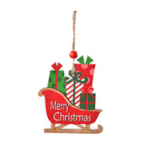 Maxbell Car Hanging Ornaments Gifts Wood Xmas Decoration for Garden Window Xmas Tree Sleigh