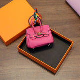 Mini Handbag Pendant Organizer Car Key Wallet Lipstick Bag Cute Car Key Case