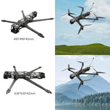 Maxbell Carbon Fiber Quadcopter Frame Kit Upgrade for RC FPV Quadcopter Drone 10inch