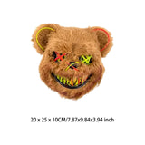 Halloween Face Mask Halloween LED Mask for Easter Masquerade Halloween Party pink  and  green