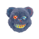 Halloween Face Mask Halloween LED Mask for Easter Masquerade Halloween Party blue and  yellow