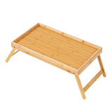 Maxbell Bed Tray Table with Foldable Legs Multi Functional Snack Tray for Bed Eating