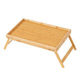 Maxbell Bed Tray Table with Foldable Legs Multi Functional Snack Tray for Bed Eating