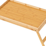 Maxbell Bed Tray Table with Foldable Legs Multi Functional Snack Tray for Bed Eating