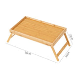 Maxbell Bed Tray Table with Foldable Legs Multi Functional Snack Tray for Bed Eating