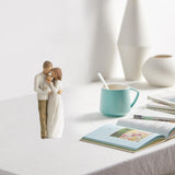 Maxbell Family Themed Figurine Gifts Hand Painted Figure for Christmas Shelf Cabinet A