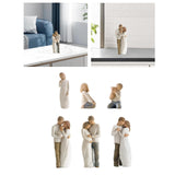 Maxbell Family Themed Figurine Gifts Hand Painted Figure for Christmas Shelf Cabinet A