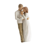 Maxbell Family Themed Figurine Gifts Hand Painted Figure for Christmas Shelf Cabinet A