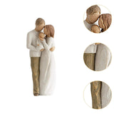 Maxbell Family Themed Figurine Gifts Hand Painted Figure for Christmas Shelf Cabinet A