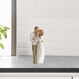 Maxbell Family Themed Figurine Gifts Hand Painted Figure for Christmas Shelf Cabinet A