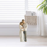 Maxbell Family Themed Figurine Gifts Hand Painted Figure for Christmas Shelf Cabinet B