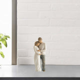 Maxbell Family Themed Figurine Gifts Hand Painted Figure for Christmas Shelf Cabinet B