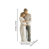 Maxbell Family Themed Figurine Gifts Hand Painted Figure for Christmas Shelf Cabinet B