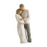 Maxbell Family Themed Figurine Gifts Hand Painted Figure for Christmas Shelf Cabinet B