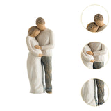 Maxbell Family Themed Figurine Gifts Hand Painted Figure for Christmas Shelf Cabinet B