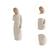 Maxbell Family Themed Figurine Gifts Hand Painted Figure for Christmas Shelf Cabinet D
