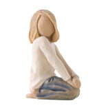Maxbell Family Themed Figurine Gifts Hand Painted Figure for Christmas Shelf Cabinet E