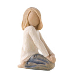 Maxbell Family Themed Figurine Gifts Hand Painted Figure for Christmas Shelf Cabinet E