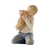 Maxbell Family Themed Figurine Gifts Hand Painted Figure for Christmas Shelf Cabinet F