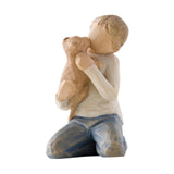 Maxbell Family Themed Figurine Gifts Hand Painted Figure for Christmas Shelf Cabinet F