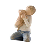 Maxbell Family Themed Figurine Gifts Hand Painted Figure for Christmas Shelf Cabinet F