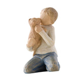 Maxbell Family Themed Figurine Gifts Hand Painted Figure for Christmas Shelf Cabinet F