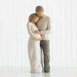 Maxbell Family Themed Figurine Gifts Hand Painted Figure for Christmas Shelf Cabinet F
