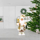 Maxbell Christmas Doll Table Centerpiece Santa Claus Figurine for Indoor Shop Office A