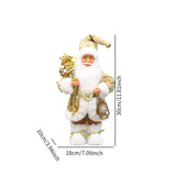 Maxbell Christmas Doll Table Centerpiece Santa Claus Figurine for Indoor Shop Office A