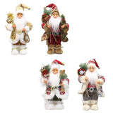 Maxbell Christmas Doll Table Centerpiece Santa Claus Figurine for Indoor Shop Office A