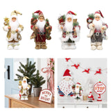 Maxbell Christmas Doll Table Centerpiece Santa Claus Figurine for Indoor Shop Office A