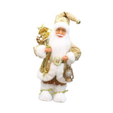 Maxbell Christmas Doll Table Centerpiece Santa Claus Figurine for Indoor Shop Office A