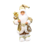 Maxbell Christmas Doll Table Centerpiece Santa Claus Figurine for Indoor Shop Office A