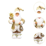 Maxbell Christmas Doll Table Centerpiece Santa Claus Figurine for Indoor Shop Office A